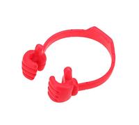 AMZLORD Soporte universal para teléfono celular con forma de pulgar hacia arriba, soporte para teléfono celular, soporte ajustable para cocina, hogar, oficina, viajes (rojo)