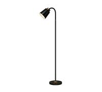 AMZOAKUD Lámpara de pie Lámpara de pie Simple Lámpara de pie Lámpara de pie LED de Hierro Forjado Lámpara Ajustable Cabezal Luz de Lectura de pie para Sala de Estar Lámpara de pie