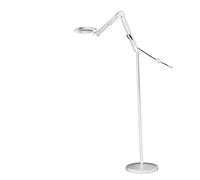 AMZOAKUD Lámpara de pie Luz de Piso LED Ajustable con Aumento 8X 2 temperaturas de Color Interruptor de Cable Lámpara de Lectura para el Cuidado de los Ojos Lámpara de pie (Color: Blanco)