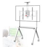 AMZOAKUD Soporte móvil portátil con Carrito de TV para Pizarra Blanca rodante de Altura Ajustable para Oficina, Aula y Uso doméstico