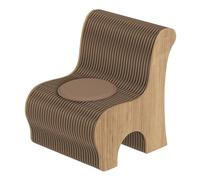 AMZOAKUD Taburete de Papel Plegable con Respaldo y cojín, Asiento portátil para Tienda Escolar y Uso doméstico