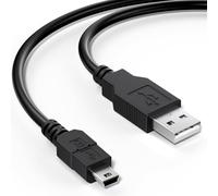 Amzpas Cable de carga de 1,8 m para cargador de controlador PS3, cable USB 2.0 tipo A a Mini B, cable de carga de datos mini USB para Sony PlayStation 3/PS3 Slim/PS Move controladores GoPro, HD, Dash