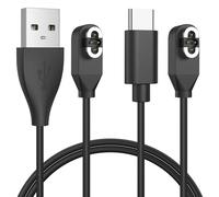 Amzpas Cable de carga para Shokz OpenSwim Pro S710 Bone, cargador magnético para USB-C y USB-A a conector magnético de 4 pines, cable de carga de repuesto para auriculares de conducción ósea de 3.3