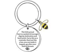AMZQ Llavero de abeja para mujer y hombre, regalo de abeja cortada para colegas, regalo de agradecimiento de cooperador, regalo de despedida, regalo de despedida, regalo de Navidad para la graduación