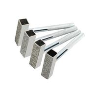 AMZSKU 4 Piezas Rectificador de Muelas Diamantado, Piedra Rectificadora para Fresar y Desbastar Ruedas, 45 x 10 mm Cabezal