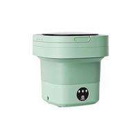 AMZTEMU 12L Portable washing machine, Mini lavadora portatil con centrifugado, Lavadora pequeña para Ropa de Bebé, Ropa Interior o Artículos Pequeños, Dormitorio, Camping -EU Power(verde)