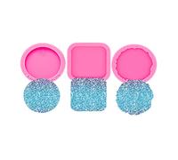 AMZTOART 3 moldes de resina de 1.5 pulgadas, cuadrados, irregulares para teléfono en el molde de enchufe del teléfono superior, molde de silicona para fundición epoxi DIY manualidades