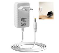 Amztour 15W Cargador Adaptador para Echo Dot 3ª/4ª/5ª Gen Adaptador Corriente con Echo Dot Show 5 1ª/2ª Fire TV Cube Spot Pop Fuente Alimentación 12V/1.25A con Cable 1.5m Blanco