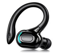Amztour Auricular Bluetooth Mono V5.2 con Micrófono Auricular Manos Libres Diseño 360° 70 mAh hasta 20H de Reproducción Compatible con iPhone Android PC para Correr Conducir Andar en Bicicleta