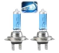 Amztour Bombillas Halógenas H7 Xenón para Faros Delanteros 2 Piezas Night Breaker 12V 55W 4000K Luz Blanca Superbrillante Larga Duración Compatibles con la Mayoría de los Modelos de Coche