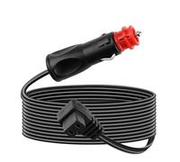 Amztour Cable Alimentación para Nevera Alpicool Mobicool Dometic ICECO Camping Gaz Famille Voyage DC 12 V/24 V 3M Cable de Extensión Portátil para Refrigerador de Automóvil (Negro)
