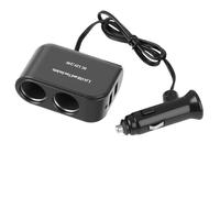 Amztour Enchufe Mechero Coche 12V/24V Doble Puerto USB Cargador Vehicular 3.1A con Toma Múltiple Adaptador Encendedor Cigarrillos para Coche Camión Autocaravana-Divisor Corriente Vehicular Universal