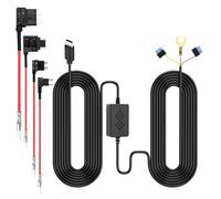 Amztour Kit de cableado USB-C con 4 fusibles, DC 12V-24V a 5V/2.5A Hardwire Kit con Protección de Baja Tensión Monitoreo de Estacionamiento de 24 Horas para Automóviles, Camiones, SUV