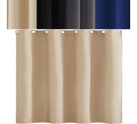 AMZYU Cortina con Ojales 1 Pieza, 180 x 220 cm Modernas Decorativas Cortina Opaca Ventana con Ojales Moderna Decoración Ventanas para Dormitorio, Salón, Color Crema