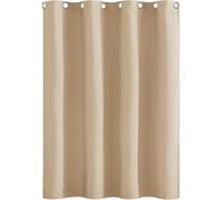 AMZYU Cortinas Opacas Termicas, 140 x 195 cm Color Sólido Vertical Cortinas Dormitorio Matrimonio Separador de Ambientes para Habitacion Salon/Comedor, Color Crema