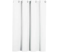 AMZYU Cortinas Opacas Termicas, 90 x 250 cm Color Sólido Vertical Cortinas Largas para Ventanas Moderna Decoración Ventanas para Dormitorio, Salón y Cocina, Blanco