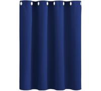 AMZYU Cortinas Salon Modernas, 120 x 220 cm Modernas Decorativas Cortina para Ventana Dormitorio Separador de Ambientes para Habitacion Salon/Comedor, Azul Oscuro