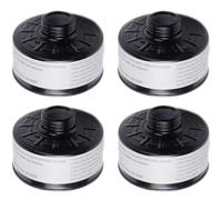 AMZYXUAN Paquete de 4 filtros de máscara de gas NBC, filtros de máscara de gas CBRN de 40 mm para máscara de gas, filtro de carbón activado de 40 mm para productos químicos, vapores, gases, industria