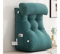 AMZZHAO Almohada de Lectura,Cojín de Lectura,Almohadas Antireflujo Ergonómicas,Ideal para Leer o Jugar a Videojuegos,Cojín de Respaldo en Cama,Sofá,Suelo,Soporte Lumbar