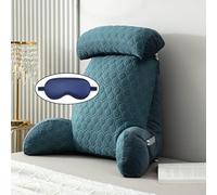 AMZZHAO Almohada de Lectura con Apoyabrazos,Cojin Lectura Espalda para Adultos,Cojin Lumbar Cama Sofa,para Leer,Juego,Ver la Televisión,Descansa o Trabaja,75×40×58 cm/29,53×15,75×22,83 Pulgadas