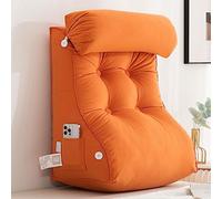 AMZZHAO Cojin de Lectura,Almohada de Lectura Respaldo para Cama,Cojín con Forma de cuña para Cama y sofá,Almohadas Ideal para Leer o Jugar a Videojuegos,Use as a Reading and Relax Cushion