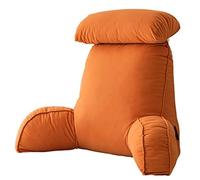 AMZZHAO Cojín de Lectura con Reposa Brazos,Almohada para Asiento De Lectura De Cama,Cojín de Apoyo Lumbar,Almohadas de Espalda,Ideal para Trabajar,Leer o Jugar en la Cama/Sofá/Suelo