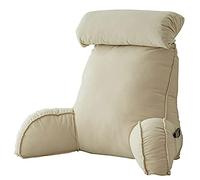 AMZZHAO Cojín de Lectura con Reposa Brazos,Almohada para Asiento De Lectura De Cama,Cojín de Apoyo Lumbar,Almohadas de Espalda,Ideal para Trabajar,Leer o Jugar en la Cama/Sofá/Suelo