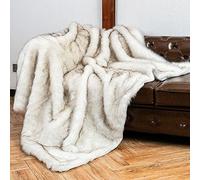 AMZZHAO Manta de Piel Sintética Manta Esponjosa,Manta para sofá,Aspecto de Piel,Pelo Largo Mullida Súper,súper Suave,cálida y acogedora Manta de Lujo,para Cama,sofá,150×200cm/59.06×78.74in