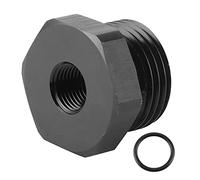 AN - 10 ORB Hex Head Straight Thread Port Plug, Reusable Aluminum Fuel Line Fitting, NBR O Ring Boss Plug for Oil Water Air Lines, Black Anodized Finish with 1/8in NPT Female Thr