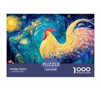 An Adorable Rooster 1000 Stück Stabiler Karton Puzzle Rooster Stressabbau Kreatives Spiel Puzzles Für Erwachsene Und Kinder 52x38cm/1000pcs