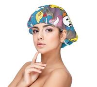 an Adventure Plan - Gorro de dormir de satén para adultos, protección y comodidad para el cabello, negro, talla única