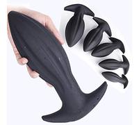 Àn-Âl B-Û-Tt Plug Ânâles Kit Para Principiantes En Silicona Hombre Mujer Set Impermeable, Material De Silicona Líquida Superior De Lujo YCGJ, 5 Tamaño Entrenamiento De Masaje De Relajación,Negro,L