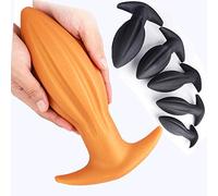 Àn-Âl B-Û-Tt Plug Ânâles Kit Para Principiantes En Silicona Hombre Mujer Set Impermeable, Material De Silicona Líquida Superior De Lujo YCGJ, 5 Tamaño Entrenamiento De Masaje De Relajación,Oro,S