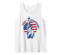 An Amazing 250 Years 1776-2026 Birthday American (White) Camiseta sin Mangas