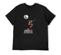 An American Werewolf In London Horror Movie T-Shirt Graphic tee Printed Top Mens Black Shirt S