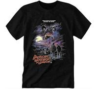 an American Werewolf in London Men's Casual Short Sleeve t Shirt Black