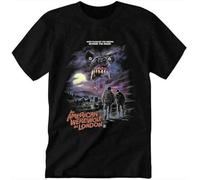 an American Werewolf in London Men's Casual Short Sleeve t Shirt Black XL Black