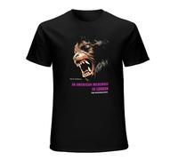 An American Werewolf In London T-Shirt Graphic tee Printed Top Mens Black Shirt M