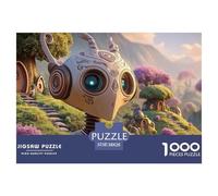 An Anime-Style Robot 1000 Piece Corte Preciso Rompecabezas Steampunk Robot Vibrante Jigsaw Regalo Niños 38x26cm/1000pcs