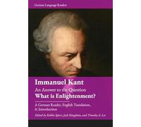 An Answer to the Question: What is Enlightenment?: A German Reader, English Translation and Introduction (German Language Readers)
