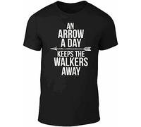 an Arrow a Day T-Shirt Men's Funny t Shirt Zombies Walking Horror Retro Dead TV