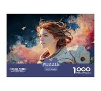 An Astronaut Woman 1000 Pcs Stabiler Karton Puzzle Kitten Lebendige Bilder Kreatives Spiel Puzzles Für Erwachsene Und Kinder 70x50cm/1000pcs