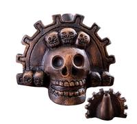 An Aztec Whistle, Aztec Death, Loud Whistle Skull Shaped, Authentic Sound, 4.09x3.62x2.95 Inches Aztec-Inspired Noise Maker for Modern Performances and Collectors