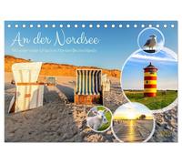 An der Nordsee, Urlaub im Norden Deutschlands (Tischkalender 2026 DIN A5 quer), CALVENDO Monatskalender: Bezaubernde Lichtblicke der Nordseeregion