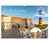 An der Nordsee, Urlaub im Norden Deutschlands (Wandkalender 2026 DIN A2 quer), CALVENDO Monatskalender: Bezaubernde Lichtblicke der Nordseeregion