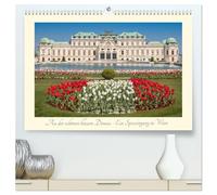 An der schönen blauen Donau - Ein Spaziergang in Wien (hochwertiger Premium Wandkalender 2026 DIN A2 quer), Kunstdruck in Hochglanz: Schönste Ansichten von Wien als Fotosammlung.