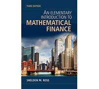 An Elementary Introduction to Mathematical Finance 3rd Edition Hardback