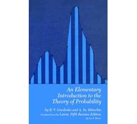 An Elementary Introduction to the Theory of Probability (Dover Books on MaTHEMA 1.4tics)
