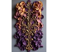 An Enchanting Damask Design In Purple, Pink and Gold: A Notebook For Your Ideas