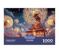 An Endless Field of Dandel 1000 Piezas Corte Preciso Rompecabezas Lantern Festival Landscape Divertido Jigsaw Regalo Amigos 52x38cm/1000pcs